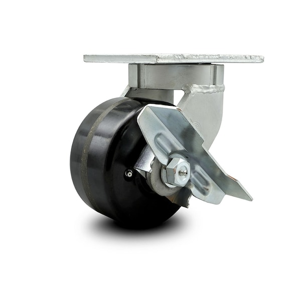6 Inch Extra Heavy Duty Phenolic Wheel Swivel Caster with Brake
